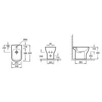 Биде Jacob Delafon Struktura Белое арт-EBC0002-00 — фото 3, Биде напольные