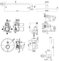 Комплект смесителей Paffoni Light Хром арт-KITZLIG015CR006 — фото 2, Готовые комплекты для ванной комнаты