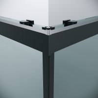 Товар: Душевой уголок Grossman Cosmo 80х80 профиль Черный матовый стекло прозрачное арт-300.K33.02.8080.21.00 - фото 8 Душевой уголок Grossman Cosmo 80х80 профиль Черный матовый стекло прозрачное арт-300.K33.02.8080.21.00 — фото 8, Квадратные душевые уголки