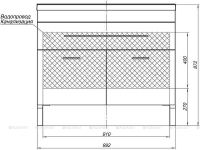 Тумба с раковиной Aquanet Верона 100 Белая арт-213034 — фото 8, Тумбы с раковиной