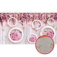 Фреска Ortograf 3D 30740 Фактура бархат золото FX-G Флизелин (4,9*2,7) Розовый, Цветы/Абстракция арт-30740 (бархат золото FX-G) — фото 1, Фрески