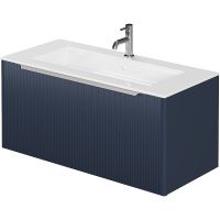 Тумба под раковину Creto Luna 100 подвесная Blue арт-17-Bl100 — фото 1, Тумбы под раковину