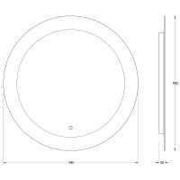 Товар: Зеркало Evoform Ledshine d70 с подсветкой 16.5 W - сенсорный выключатель - нейтральный белый свет арт-BY 2624 - фото 6 Зеркало Evoform Ledshine d70 с подсветкой 16.5 W - сенсорный выключатель - нейтральный белый свет арт-BY 2624 — фото 6, Зеркала в ванную комнату