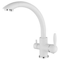 Смеситель для кухни Paulmark Essen Белый матовый арт-Es213001-431 — фото 1, Смесители для кухни