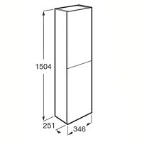 Шкаф пенал Roca The Gap 35 подвесной Городской дуб арт-A857427402 — фото 5, Пеналы для ванной комнаты