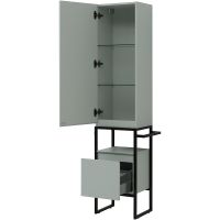 Шкаф пенал Allen Brau Priority 40 L Папирус матовый арт-1.31006.PWM — фото 7, Пеналы для ванной комнаты