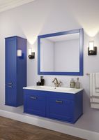 Тумба с раковиной Sanflor Ванесса 95 подвесная Индиго арт-С15330 — фото 3, Тумбы с раковиной