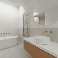 Водяной полотенцесушитель Terminus Соренто П23 500х1400 Хром, нижнее подключение, G 1/2" ВР, с комплектом вентилей арт-4670078530868 — фото 3, Водяные полотенцесушители