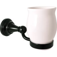 Стакан для зубных щеток Rav Slezak Morava Черный матовый арт-MKA0201CMAT — фото 1, Стаканы для зубных щеток