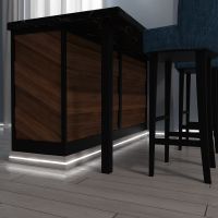 Плинтус Evrowood 2000x80x12 мм арт-PN 050 led — фото 4, Плинтуса напольные