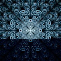 Фреска Ortograf Grafika Natura 31515 Фактура флок FLK Флизелин (2,7*2,7) Черный/Голубой, Абстракция арт-31515 (флок FLK) — фото 2, Фрески