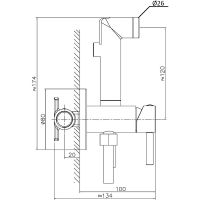 Товар: Гигиенический душ со смесителем Orange Karl Черный матовый арт-M05-888b - фото 9 Гигиенический душ со смесителем Orange Karl Черный матовый арт-M05-888b — фото 9, Гигиенические души
