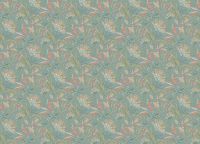 Обои Grandeco Ciara Винил на флизелине (0,53*10,05) Бирюзовый/Разноцветный, Листья/Цветы арт-A 63802 — фото 2, Обои для стен