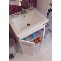 Тумба под раковину СанТа Омега 50 Белая арт-207001 — фото 5, Тумбы под раковину