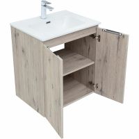 Комплект мебели для ванной Aquanet Алвита New 60 подвесной Дуб веллингтон белый арт-274222 — фото 5, Комплекты мебели для ванной