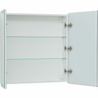 Зеркальный шкаф Aquanet Оптима 70 с подсветкой Белый арт-311861 — фото 4, Зеркальные шкафы в ванную