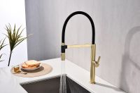 Смеситель для кухни Paulmark Leader Светлое брашированное золото арт-Le214101-SBG — фото 4, Смесители для кухни