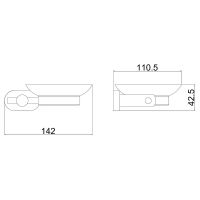 Мыльница Belz B901 Черная матовая арт-B90102 — фото 2, Мыльницы