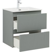 Тумба под раковину Aquanet Джейн 60 подвесная Мисти грин арт-335432 — фото 5, Тумбы под раковину