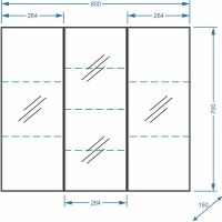 Товар: Зеркальный шкаф Stella Polar Концепт Парма 80 Белый арт-SP-00000126 - фото 4 Зеркальный шкаф Stella Polar Концепт Парма 80 Белый арт-SP-00000126 — фото 4, Зеркальные шкафы в ванную