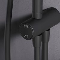 Душевая система AM.PM Like Черная матовая арт-F0780022 — фото 5, Душевые стойки