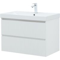 Тумба под раковину Aquanet Альтера 80 подвесная Белая матовая арт-337156 — фото 4, Тумбы под раковину