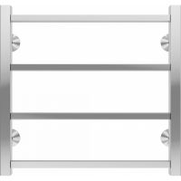 Водяной полотенцесушитель Terminus Ватикан П4 500x500 Хром, нижнее подключение, G 1/2" ВР арт-4670078543998 — фото 2, Водяные полотенцесушители