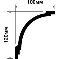 Карниз HIWOOD 2000x100x83 мм арт-A130V1 — фото 2, Карнизы
