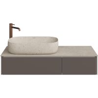 Товар: Тумба под раковину Kerama Marazzi Magica 120 MA.120.2\EGR.M подвесная Вечерний серый матовый арт-MA.120.2\EGR.M - фото 1 Тумба под раковину Kerama Marazzi Magica 120 MA.120.2\EGR.M подвесная Вечерний серый матовый арт-MA.120.2\EGR.M — фото 1, Тумбы под раковину