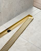 Душевой лоток Timo Drain System 80 с решеткой Золото матовое арт-DS230108/17 — фото 3, Душевые лотки