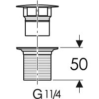 Донный клапан Geberit Черный матовый арт-152.050.14.1 — фото 3, Донные клапаны