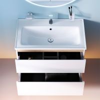 Тумба под раковину AM.PM X-Joy 80 подвесная Белый глянец арт-M85AFHX0802WG — фото 10, Тумбы под раковину