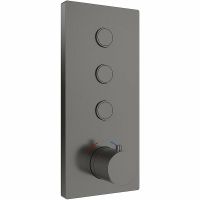 Душевая система Vincea с термостатом Вороненая сталь арт-VSFW-431T1RGM — фото 4, Встраиваемые душевые комплекты