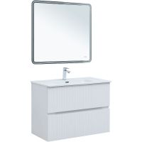 Тумба под раковину Aquanet Джейн 90 подвесная Белая матовая арт-313287 — фото 10, Тумбы под раковину