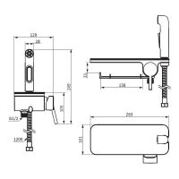 Товар: Гигиенический душ со смесителем Damixa Jupiter Черный матовый арт-773500301 - фото 5 Гигиенический душ со смесителем Damixa Jupiter Черный матовый арт-773500301 — фото 5, Гигиенические души