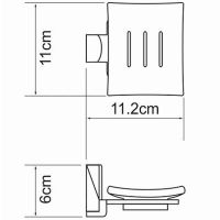 Мыльница WasserKRAFT Exter Светлая бронза арт-K-5229 — фото 4, Мыльницы
