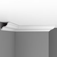 Товар: Карниз Decomaster 2400x115x110 мм арт-DP 356A - фото 1 Карниз Decomaster 2400x115x110 мм арт-DP 356A — фото 1, Карнизы