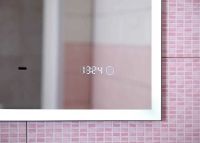 Зеркало Бриклаер Лофт 60 с подсветкой Черное с бесконтактным выключателем и часами арт-4627125415722 — фото 5, Зеркала в ванную комнату