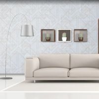 Обои Wiganford by Solo Crystal Ice Винил на флизелине (1,06*10,05) Серый, Геометрия арт-AK2055 — фото 2, Обои для стен