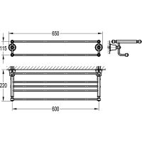 Полка для полотенец Swedbe Terracotta Art Терракота арт-2536 — фото 6, Полки для полотенец