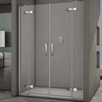 Душевая дверь Veconi Vianno VN-65 150 профиль Хром стекло прозрачное арт-VN65-150-01-19C3 — фото 1, Распашные душевые двери