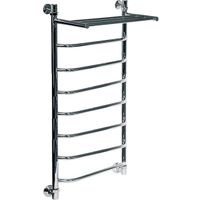 Водяной полотенцесушитель Ника Trapezium ЛТ/ВП 120x60 с полкой Хром арт-ЛТ ВП 120/60 — фото 2, Водяные полотенцесушители