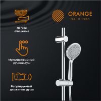 Душевая система Orange Хром арт-S05cr — фото 3, Душевые стойки