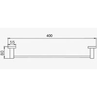Полотенцедержатель D-Lin Черный матовый арт-D251222 — фото 2, Полотенцедержатели