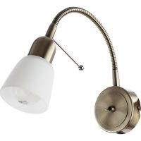 Настенный светильник Artelamp Lettura Белый Античная бронза арт-A7009AP-1AB — фото 1, Бра