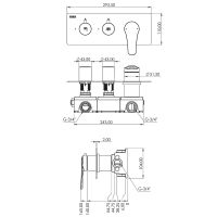 Товар: Душевая система Teska Euro X Хром арт-EX3760 - фото 4 Душевая система Teska Euro X Хром арт-EX3760 — фото 4, Встраиваемые душевые комплекты