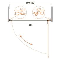 Товар: Душевая дверь Cezares Relax 90 профиль Серый стекло прозрачное арт-RELAX-B-1-90-C-Bi - фото 4 Душевая дверь Cezares Relax 90 профиль Серый стекло прозрачное арт-RELAX-B-1-90-C-Bi — фото 4, Распашные душевые двери