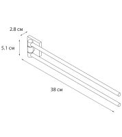 Товар: Полотенцедержатель Fixsen Lux Chrome поворотный Хром арт-FX-15002A - фото 2 Полотенцедержатель Fixsen Lux Chrome поворотный Хром арт-FX-15002A — фото 2, Полотенцедержатели