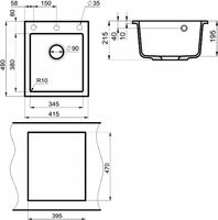 Товар: Кухонная мойка Milacio Murcia 42 Cuarzo Серый металлик арт-MC.77043 - фото 4 Кухонная мойка Milacio Murcia 42 Cuarzo Серый металлик арт-MC.77043 — фото 4, Кухонные мойки