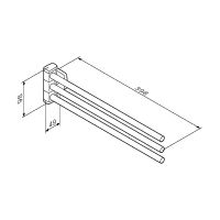 Товар: Держатель для полотенец AM.PM Gem Хром арт-A9032700 - фото 8 Держатель для полотенец AM.PM Gem Хром арт-A9032700 — фото 8, Полотенцедержатели